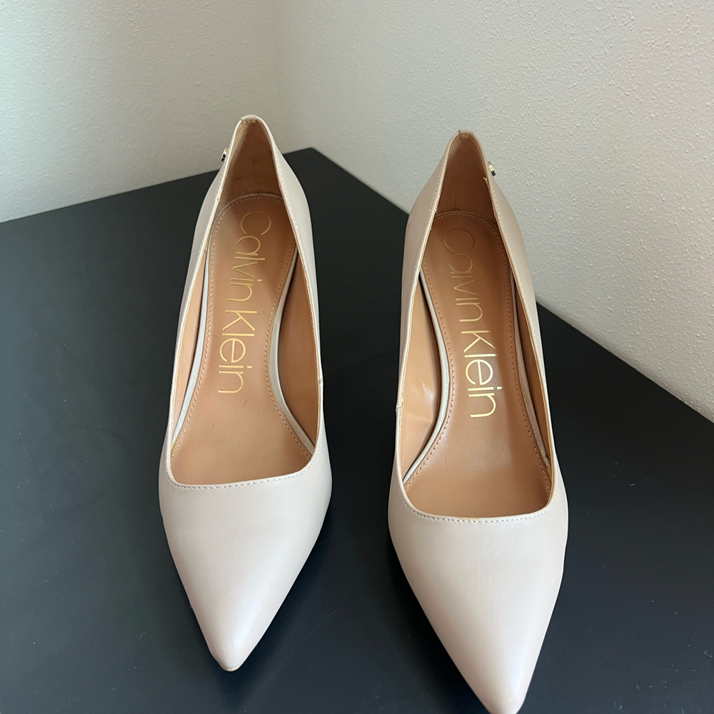 Calvin Klein nude heels